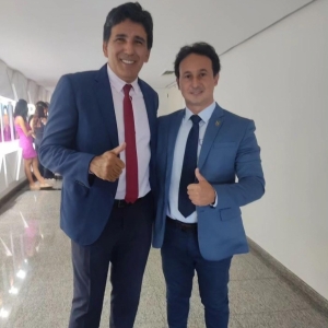 O Presidente do SINDOJUS Hugo Corrêa, esteve com o Deputado Estadual Júnior Geo, relator do PL n° 06/2023.