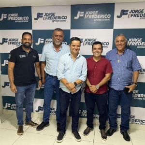 O vice-presidente do SINDOJUS TOCANTINS, Irom Júnior, foi recebido pelo Deputado Estadual Jorge Frederico.