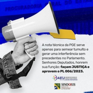 A nota técnica da PGE serve apenas para semear tumulto e gerar uma interferência sem precedentes no Parlamento.