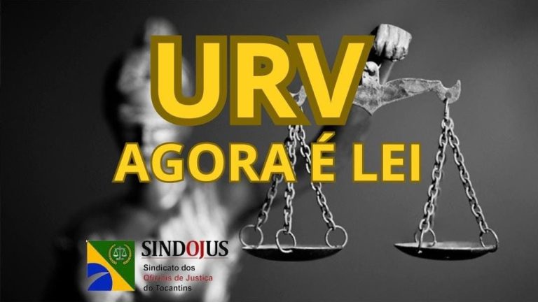 A URV AGORA É LEI! ⚖️